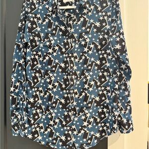 Equipment Starry Night Shirt in Blue and Black